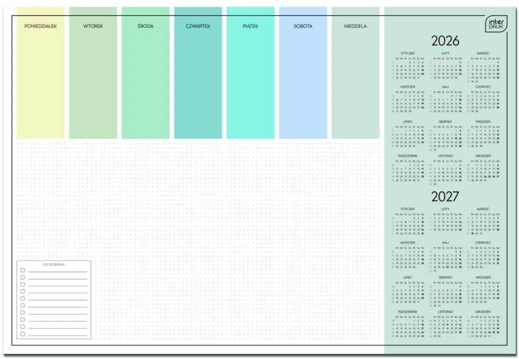 Biuwar 2026/2027 59x40cm 30 kart Colour - tantis.pl