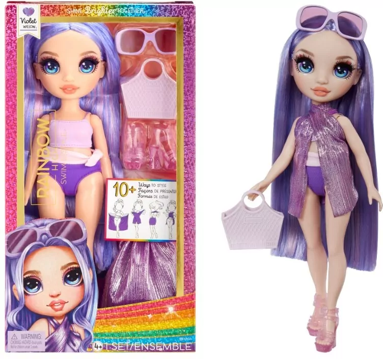 Rainbow High Swim&Style Fashion Doll - Violet - tantis.pl