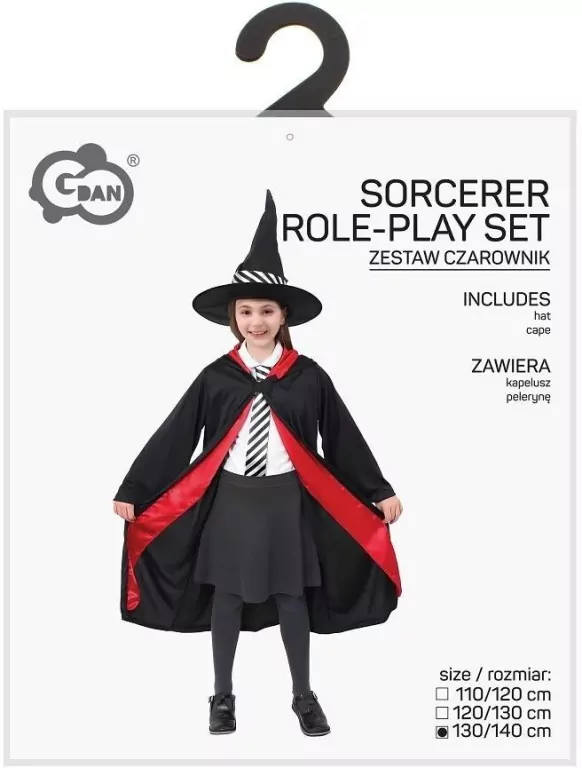 Strój dla dzieci Czarownik rozm. 130/140cm - tantis.pl