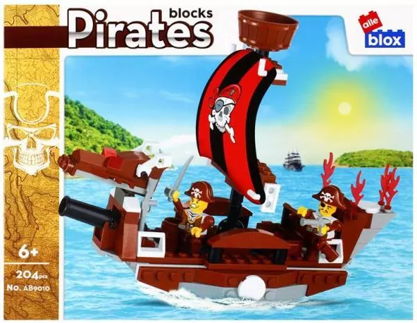 Klocki konstrukcyjne Alleblox Pirat 204 elementy AB9010 - tantis.pl
