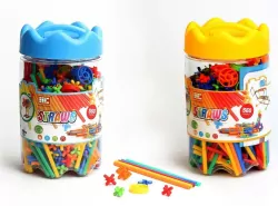 Klocki Małych Geniuszy. Słomki 560 el