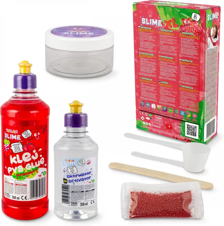 TUBAN. Zestaw Super Slime XL Truskawka - tantis.pl