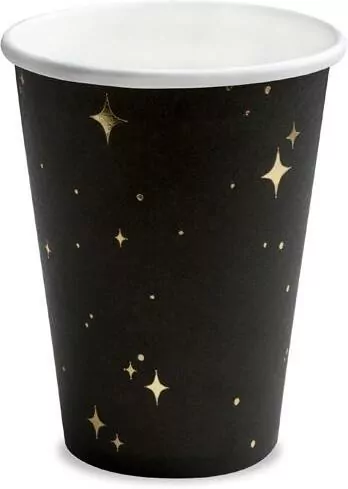 Kubeczki czarne 260ml 6szt - tantis.pl