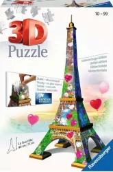 Puzzle 3D. Wieża Eifla Edycja Love