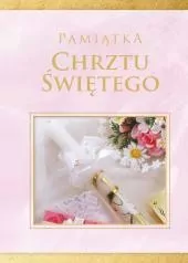 Pamiątka Chrztu Świętego - różowa - tantis.pl