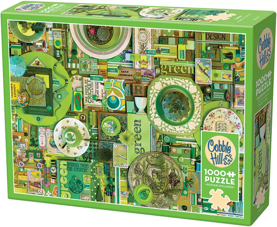 Puzzle 1000 Pomaluj mój świat na kolor... zielony - tantis.pl