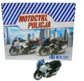Motocykl Policja 13cm z napędem, światło, dźwięk M2217PL/DB HIPO - tantis.pl