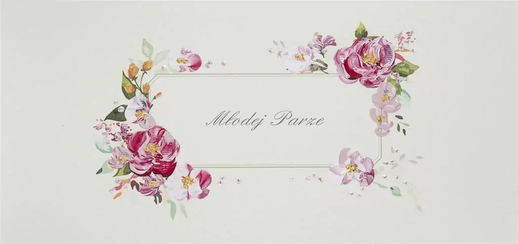 Karnet Ślub DL S39 - Młodej Parze - tantis.pl