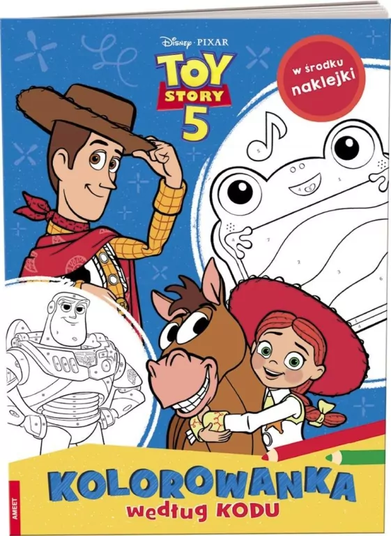 Disney Toy Story 5. Kolorowanka według kodu - tantis.pl