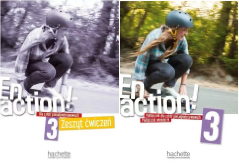 Pakiet: En action! 3. Podręcznik wieloletni / Zeszyt ćwiczeń + audio online dla szkół ponadpodstawowych. Język francuski - tantis.pl