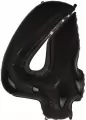 Balon foliowy B&C cyfra 4 czarna 92cm - tantis.pl