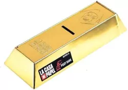 Skarbonka sztabka złota Dom z papieru