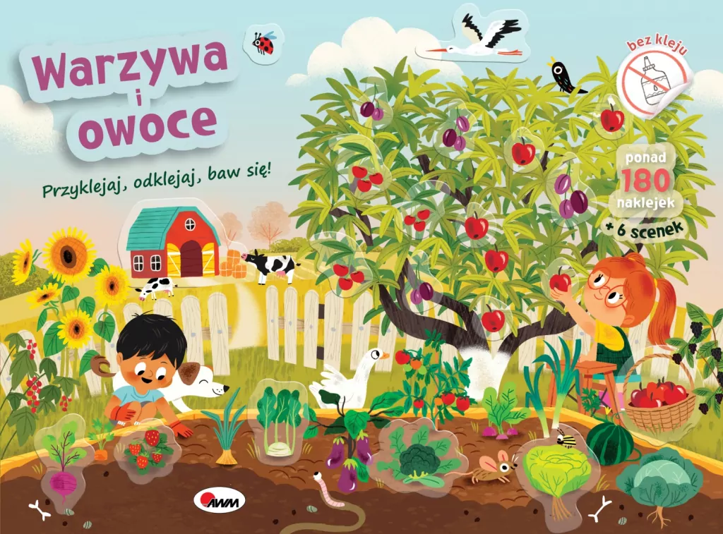 Warzywa i owoce. Przyklejaj odklejaj baw się! - tantis.pl