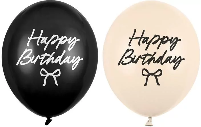 Balony Strong Happy Birthday Kokardki 30cm 50szt - tantis.pl