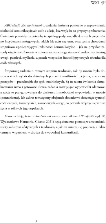 ABC afazji. Zestaw ćwiczeń - tantis.pl