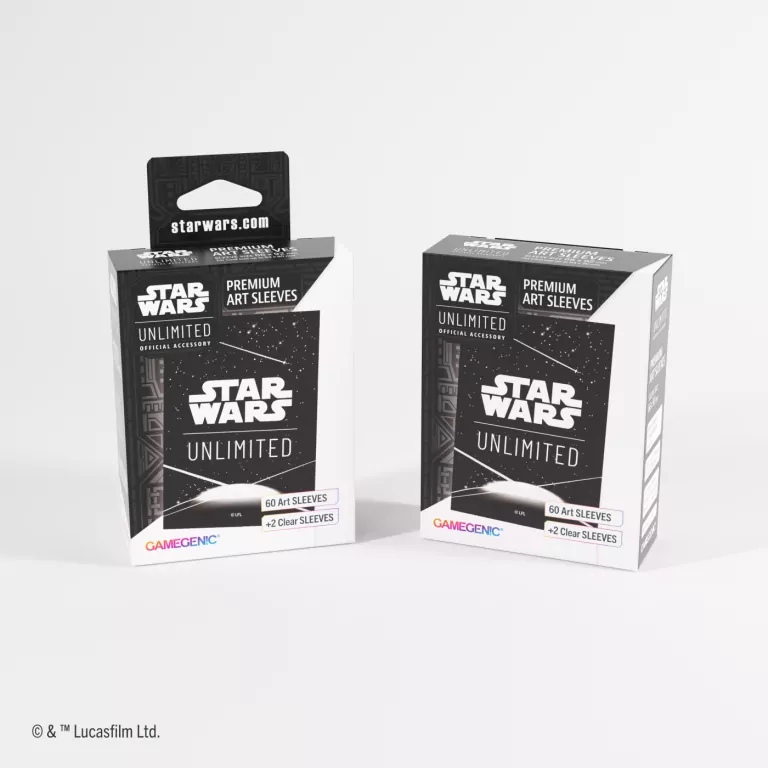 Gamegenic: Star Wars Unlimited Card Game - Premium Art Sleeves - Card Back White - tantis.pl