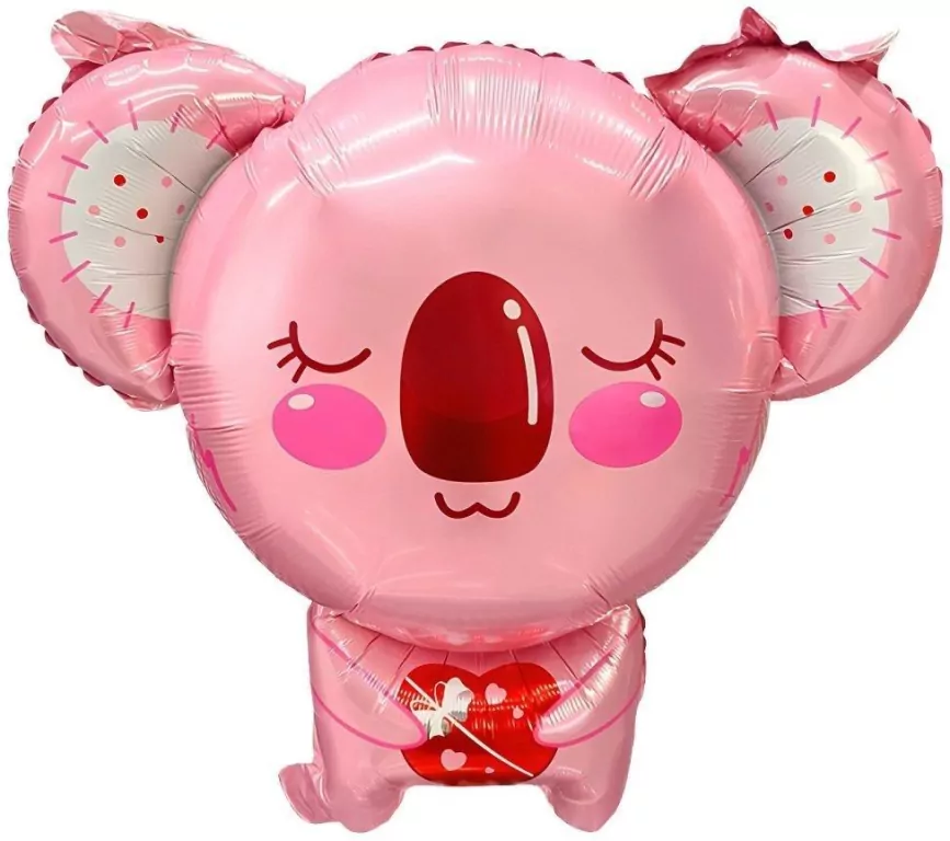 Balon foliowy Koala różowa 49x54cm - tantis.pl