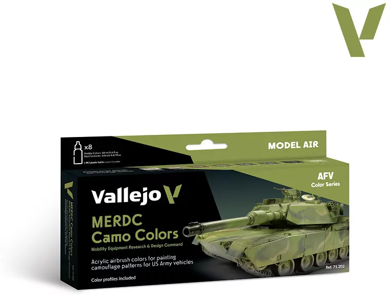 Vallejo: 71.202 - Model Air - AFV - MERDC Camo Colors (8x18 ml) - tantis.pl