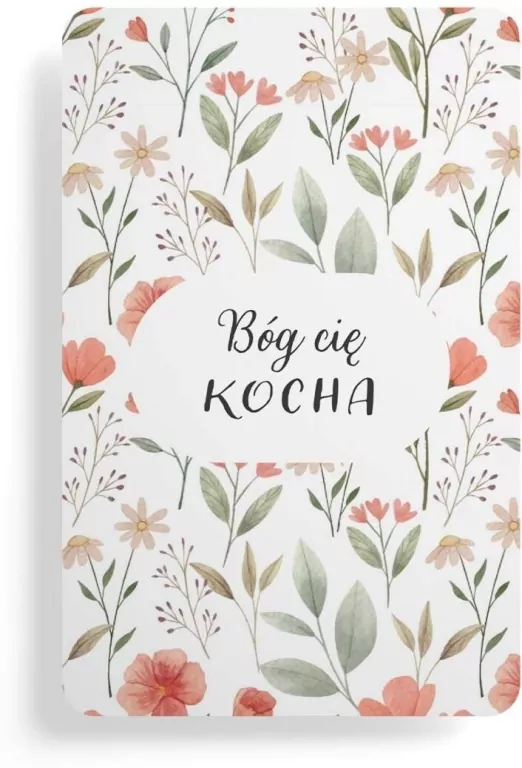 Magnes na lodówkę - Bóg Cię kocha - kwiaty - tantis.pl