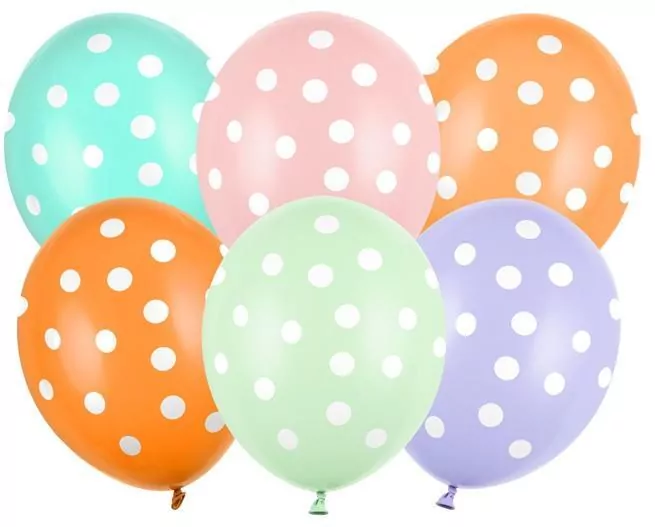 Balony 30cm. Kropki - tantis.pl