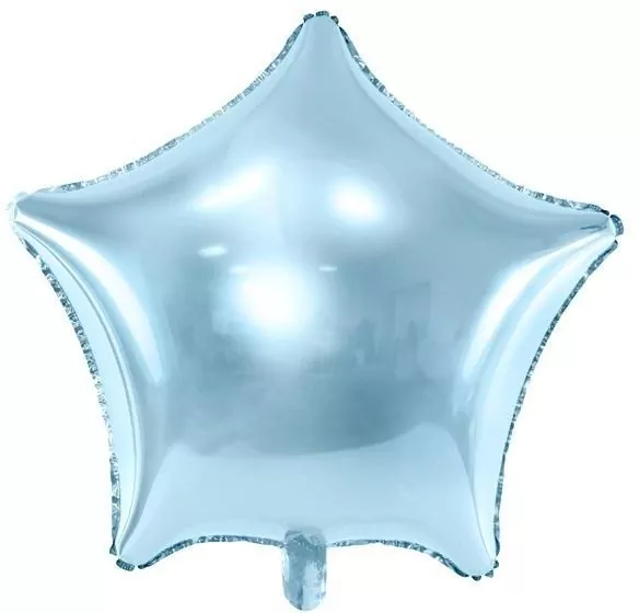 Balon foliowy Gwiazdka 48cm błękitna - tantis.pl