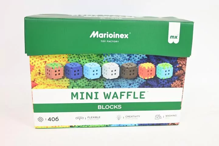 Marioinex Mini Waffle Green Blocks 406 el. - tantis.pl