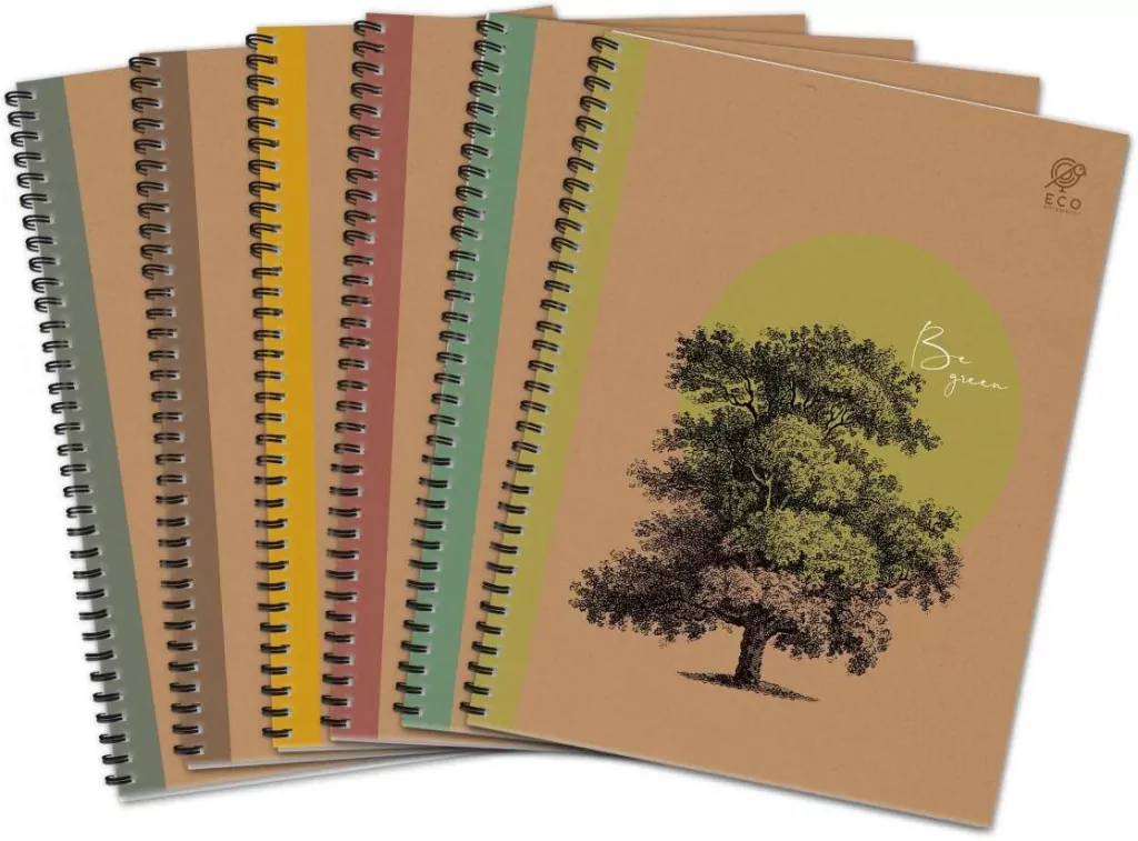 Kołozeszyt By Nature Forrest. A4/80K kratka. 5 sztuk - tantis.pl