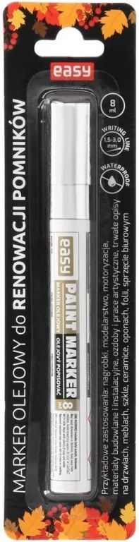 Marker olejowy do renowacji pomników. Biały - tantis.pl