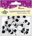 Oczy samoprzylepne bez rzęs 15mm okrągłe 40szt - tantis.pl
