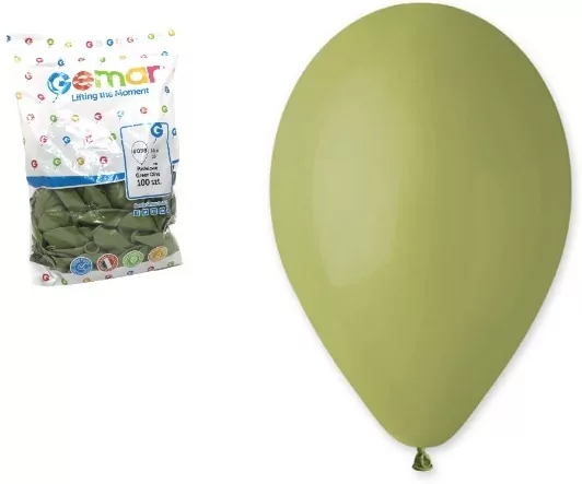 Balony Gemar pastel zielone oliwkowe - tantis.pl