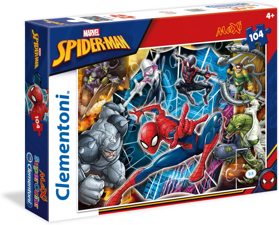 Puzzle 104 Maxi Supercolor. Spider-Man. - tantis.pl