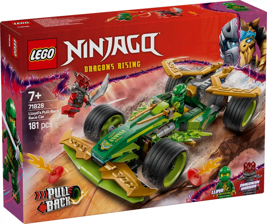 LEGO® Samochód wyścigowy Lloyda z napędem typu pull-back 71828 - tantis.pl