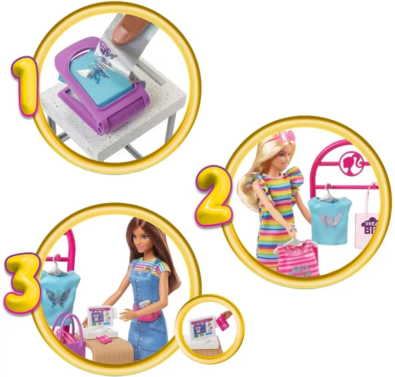 Barbie Projektantka mody Zestaw z lalką i akcesor. - tantis.pl