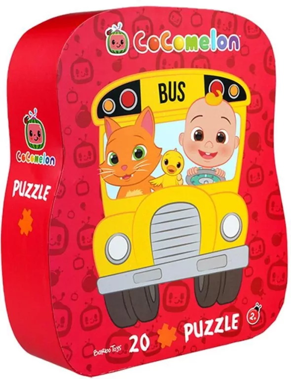 Puzzle dla dzieci w ozdobnym pudełku Autobus - tantis.pl