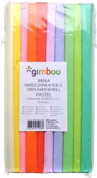 Bibuła marszczona pastelowa 25x200cm, 10 kolorów