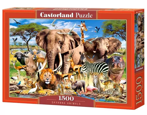 Puzzle 1500. Savanna Animals