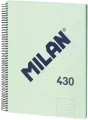 Zeszyt na spirali A4/80K linia 1918 zielony MILAN - tantis.pl