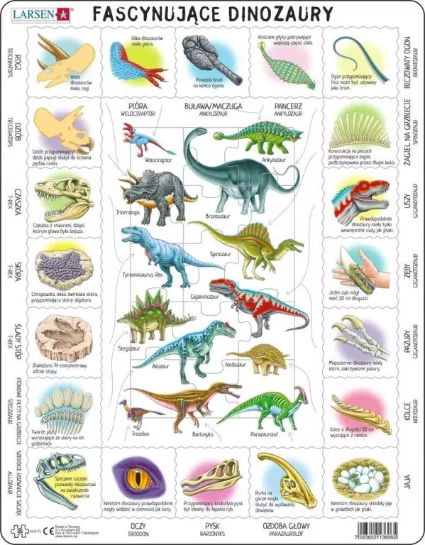 Puzzle. Fascynujące dinozaury - tantis.pl