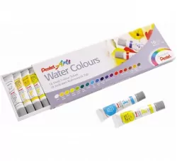 Farby akwarelowe w tubach 18 kolorów PENTEL