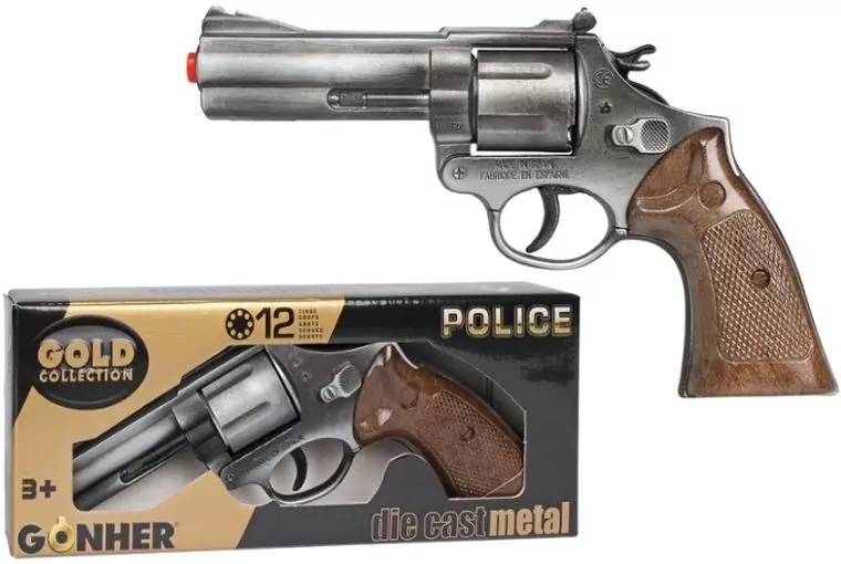 Pistolet metalowy na kapiszony 12 strzałów - tantis.pl