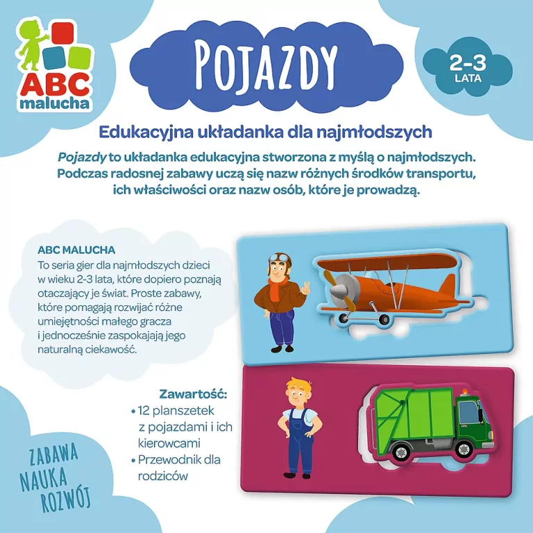 Trefl. ABC malucha. Pojazdy - tantis.pl