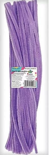 Druciki dekoracyjne 0,6x30cm liliowe 50szt - tantis.pl