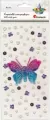 Kryształki samoprzylepne motyl 3D 75x60mm 82szt - tantis.pl