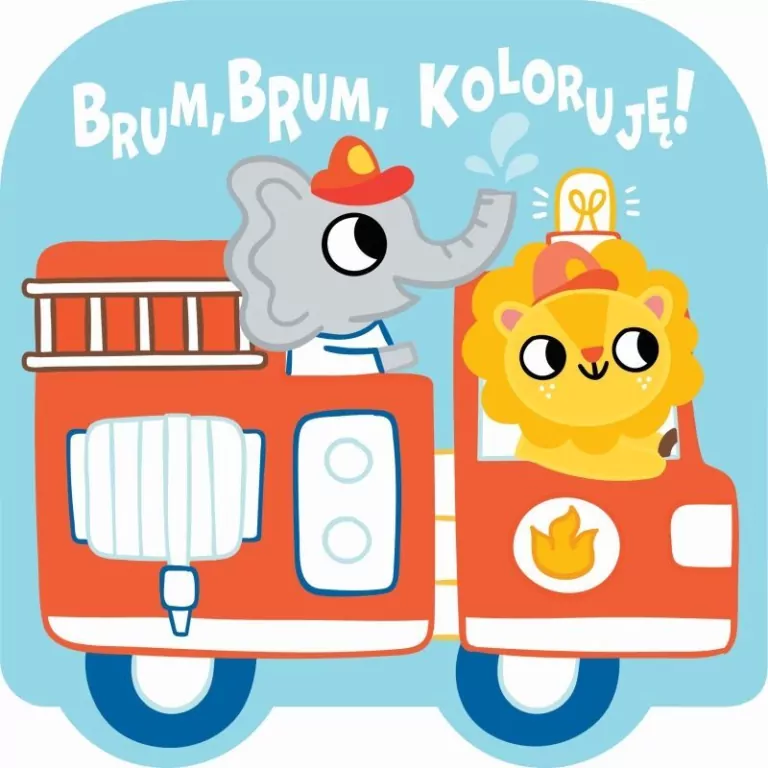 Brum, brum, koloruję! Wóz strażacki - tantis.pl