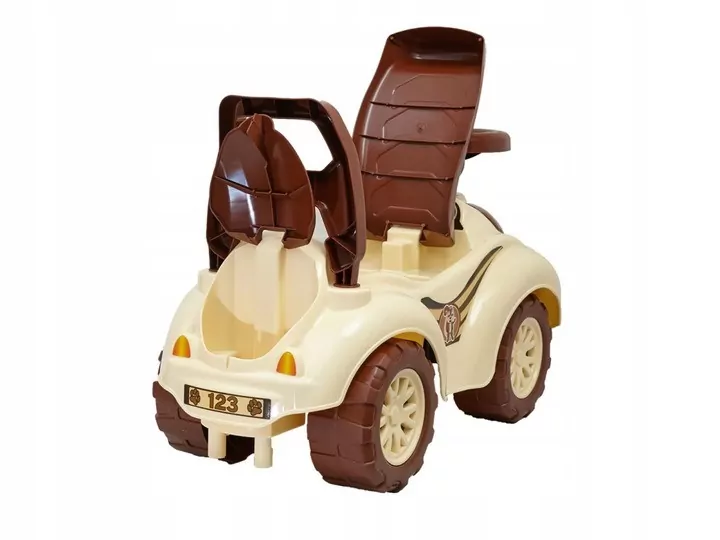 Jeździk beżowo-brązowy - tantis.pl