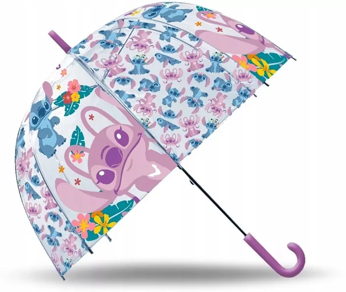 Parasolka przezroczysta Stitch 19cali ST00085 - tantis.pl