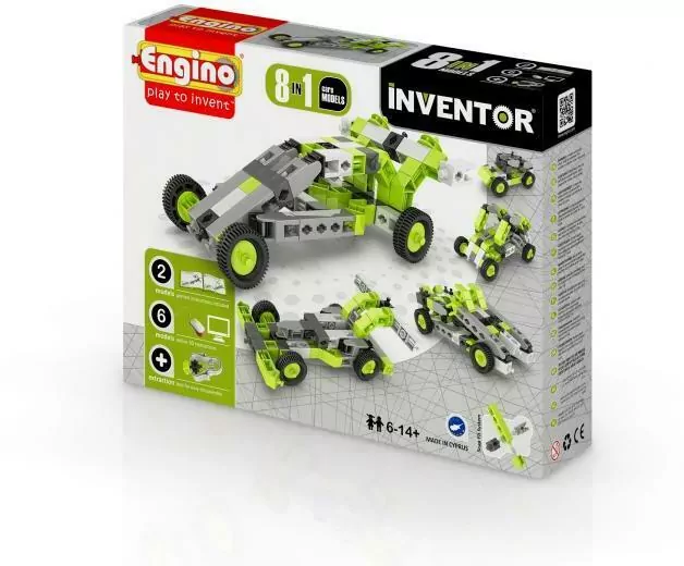klocki konstrukcyjne 8w1 Cars Engino Inventor - tantis.pl