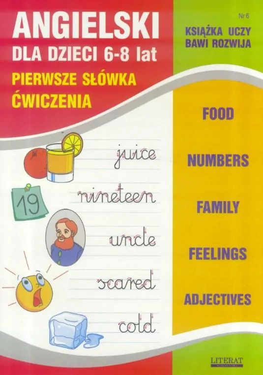 Angielski dla dzieci 6-8 lat. Pierwsze słówka. Ćwiczenia - tantis.pl