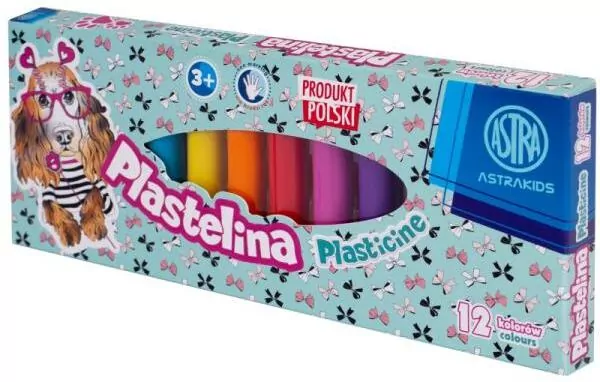 Plastelina Pieski 12 kolorów ASTRA - tantis.pl