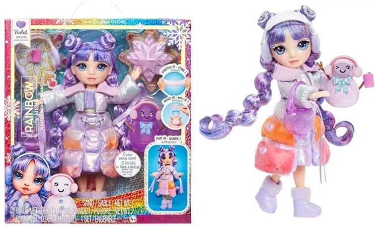 Rainbow High Winter Wonderland Doll- Violet Purple - tantis.pl